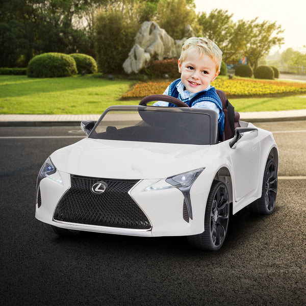 Kahuna Licensed Lexus Lc 500 Kids Electric Ride On Car - White Kahuna