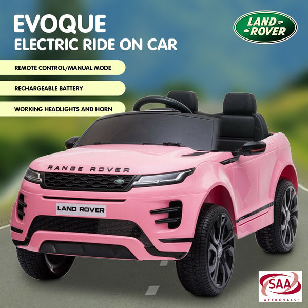 Kahuna Land Rover Licensed Kids Electric Ride On Car Remote Control - Pink Kahuna