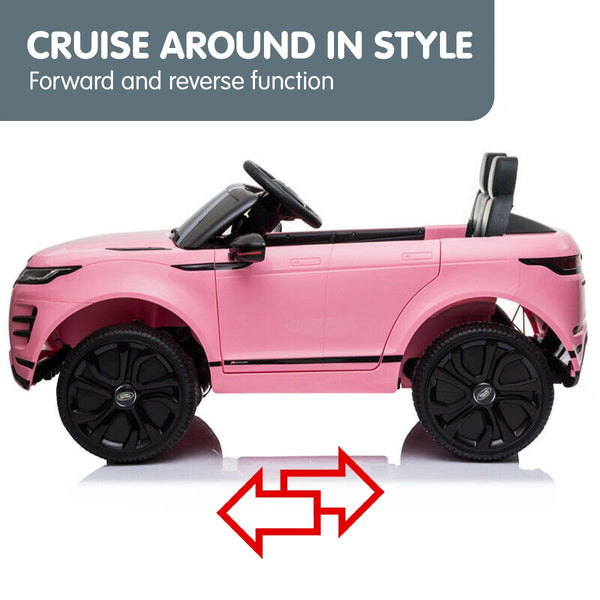 Kahuna Land Rover Licensed Kids Electric Ride On Car Remote Control - Pink Kahuna