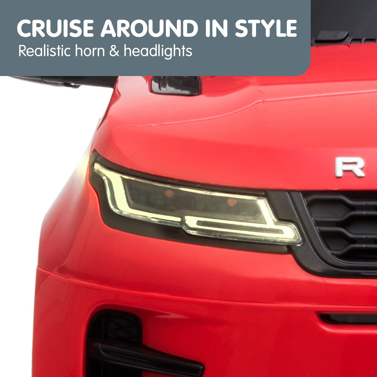 Kahuna Land Rover Licensed Kids Electric Ride On Car Remote Control - Red Kahuna