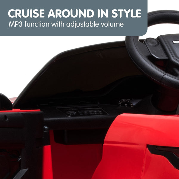 Kahuna Land Rover Licensed Kids Electric Ride On Car Remote Control - Red Kahuna