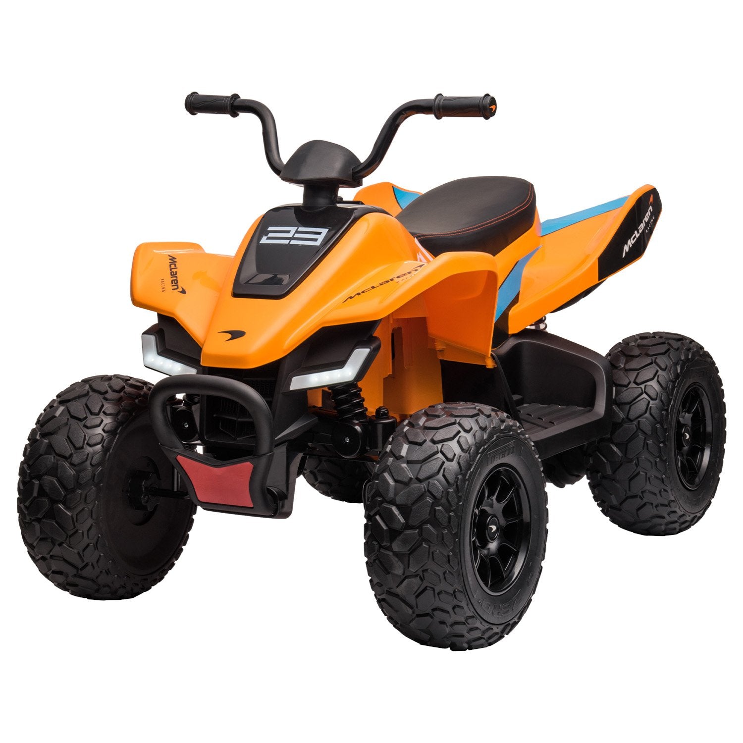 Kahuna Licensed MCL35 McLaren Kids Toy Ride On Electric Quad Bike - Orange Kahuna