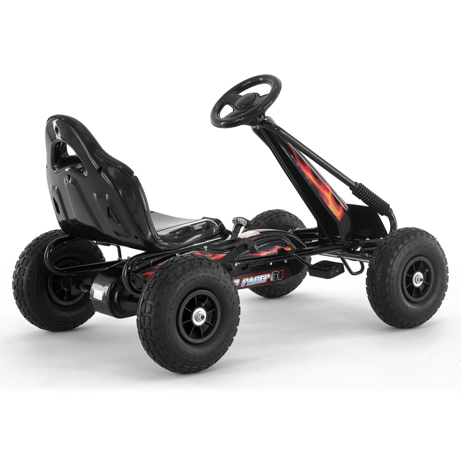 Kahuna G95 Kids Ride On Pedal-Powered Go Kart - Black Kahuna