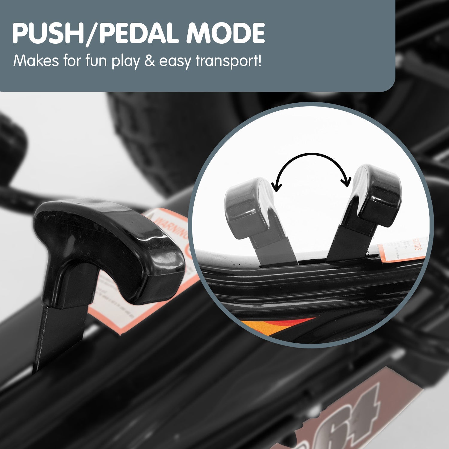 Kahuna G95 Kids Ride On Pedal-Powered Go Kart - Black Kahuna