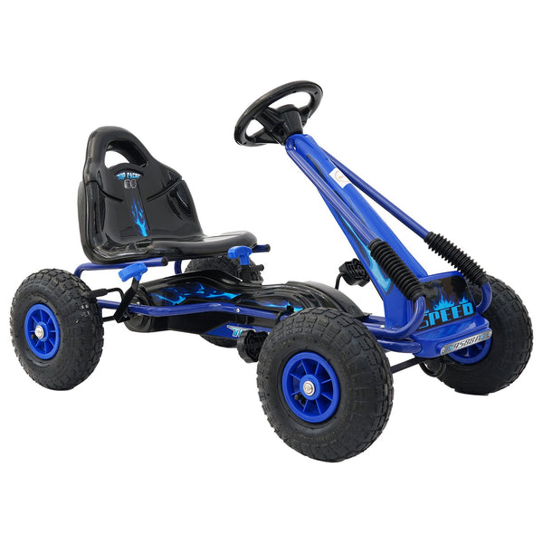 Kahuna G95 Kids Ride On Pedal Go Kart - Blue Kahuna