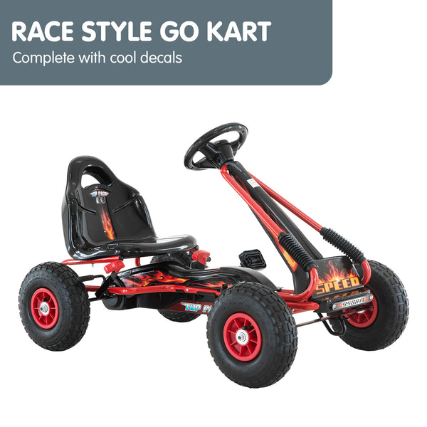 Kahuna G95 Kids Ride On Pedal-Powered Go Kart  - Red Kahuna