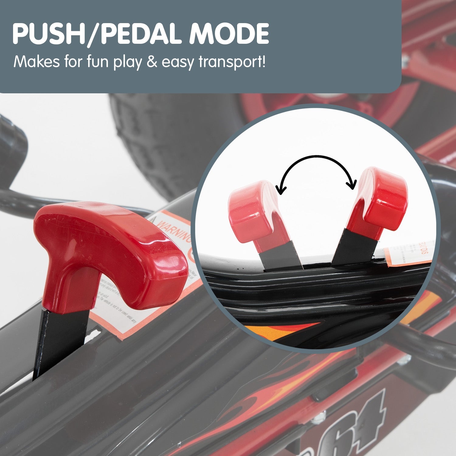 Kahuna G95 Kids Ride On Pedal-Powered Go Kart  - Red Kahuna