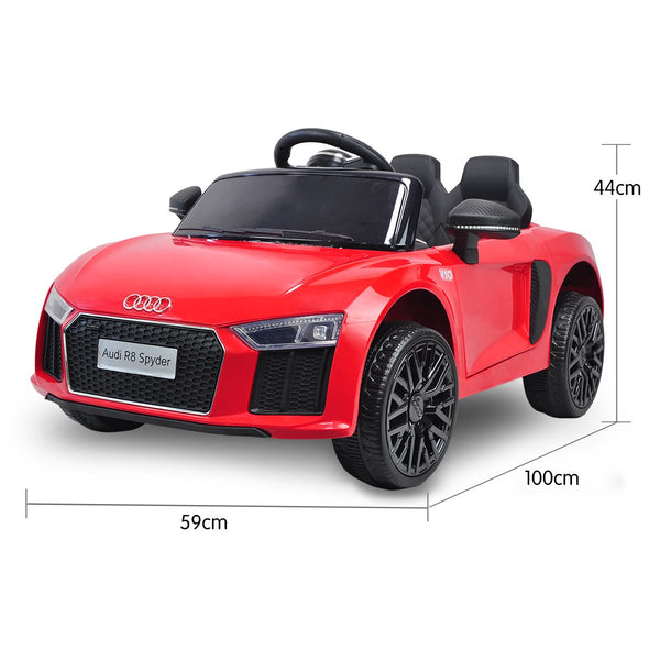Kahuna R8 Spyder Audi Licensed Kids Electric Ride On Car Remote Control - Red Kahuna