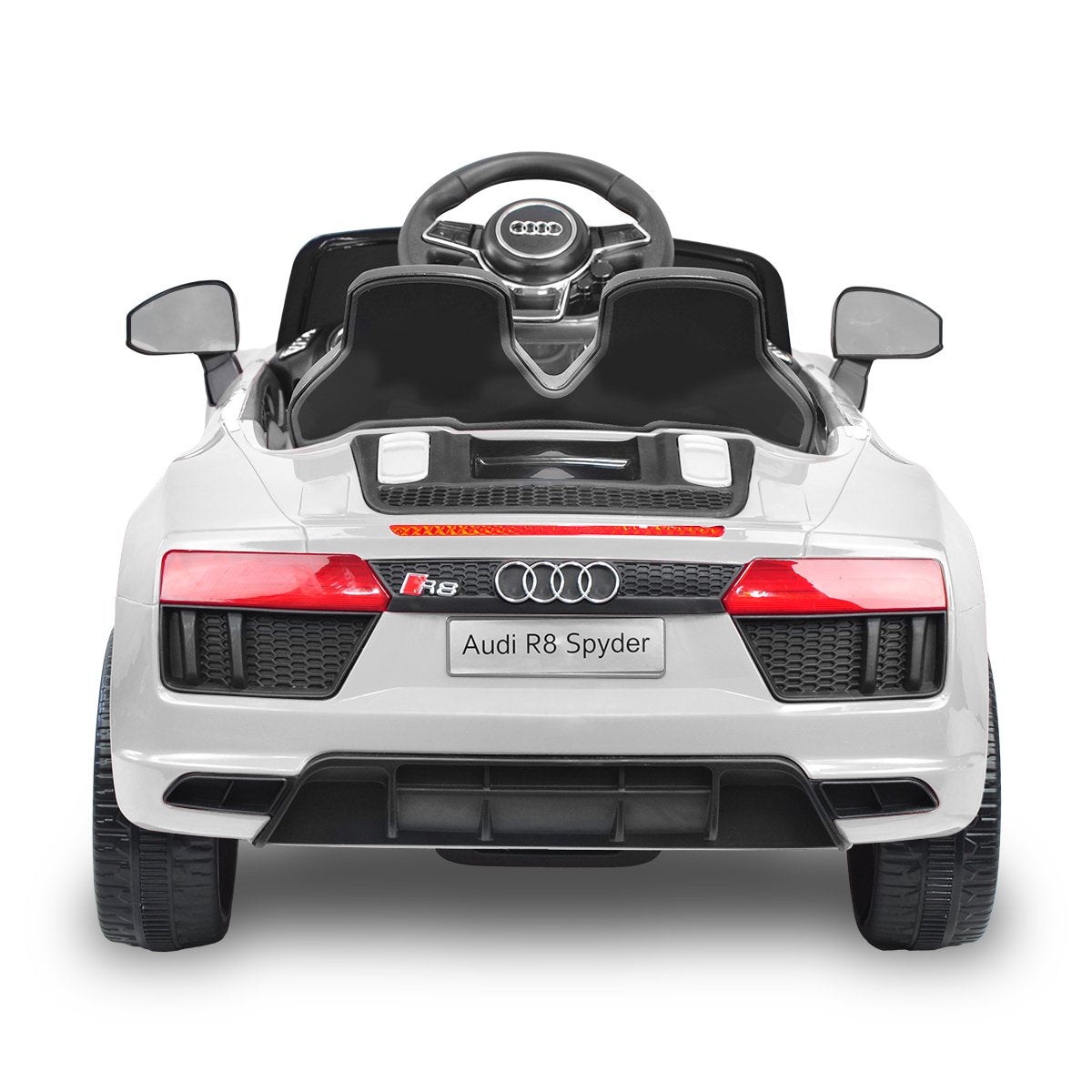 Kahuna R8 Spyder Audi Licensed Kids Electric Ride On Car Remote Control - White Kahuna