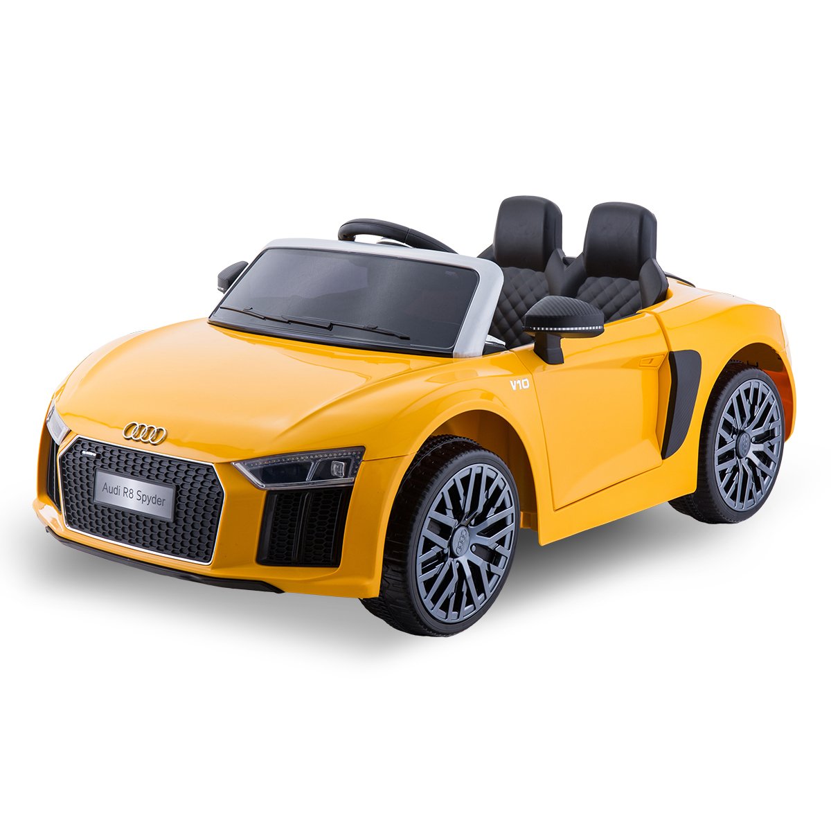 Kahuna R8 Spyder Audi Licensed Kids Electric Ride On Car Remote Control - Yellow Powertrain