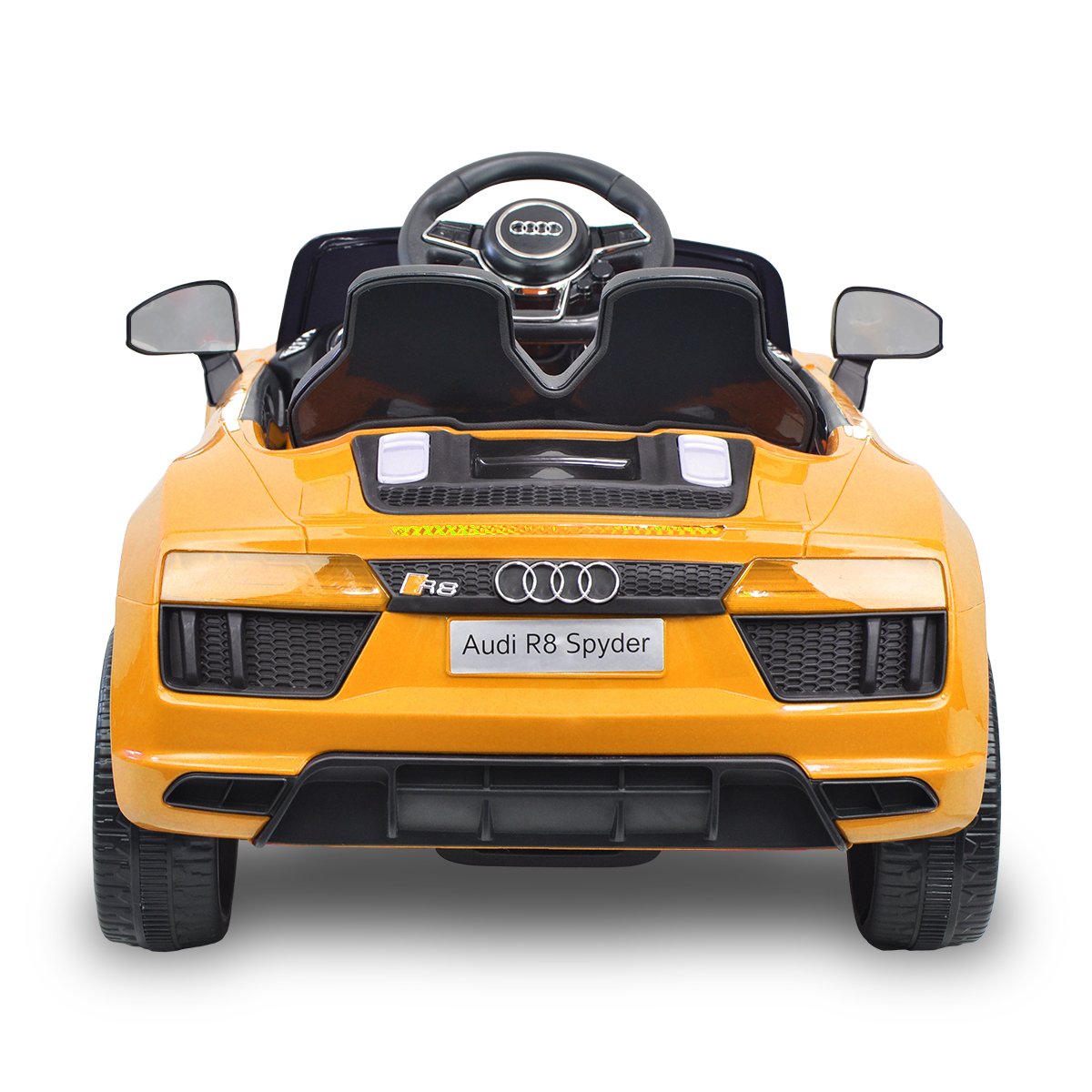 Kahuna R8 Spyder Audi Licensed Kids Electric Ride On Car Remote Control - Yellow Powertrain