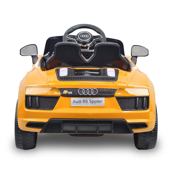 Kahuna R8 Spyder Audi Licensed Kids Electric Ride On Car Remote Control - Yellow Powertrain