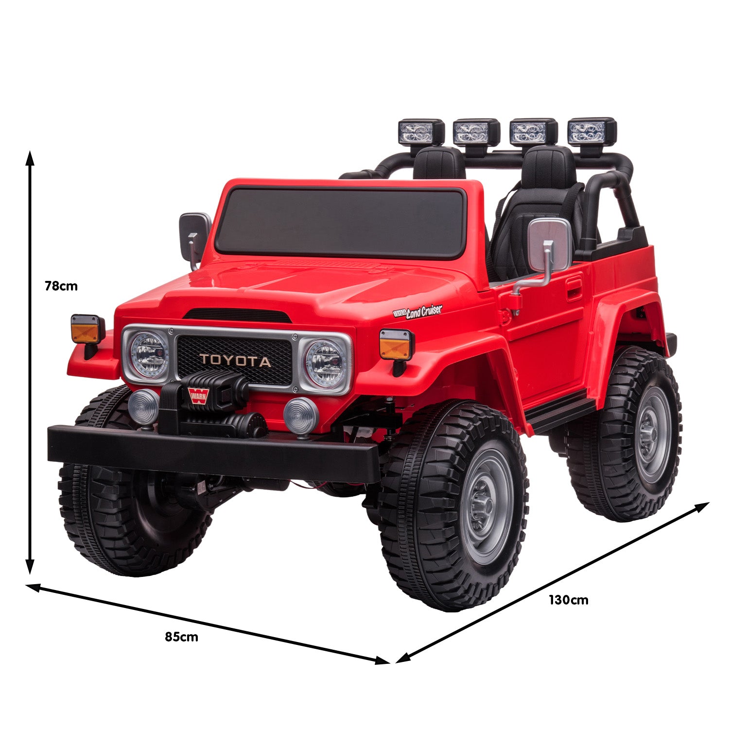 Kahuna Licensed Toyota FJ-40 Electric Kids Ride On Car by Kahuna - Red Kahuna
