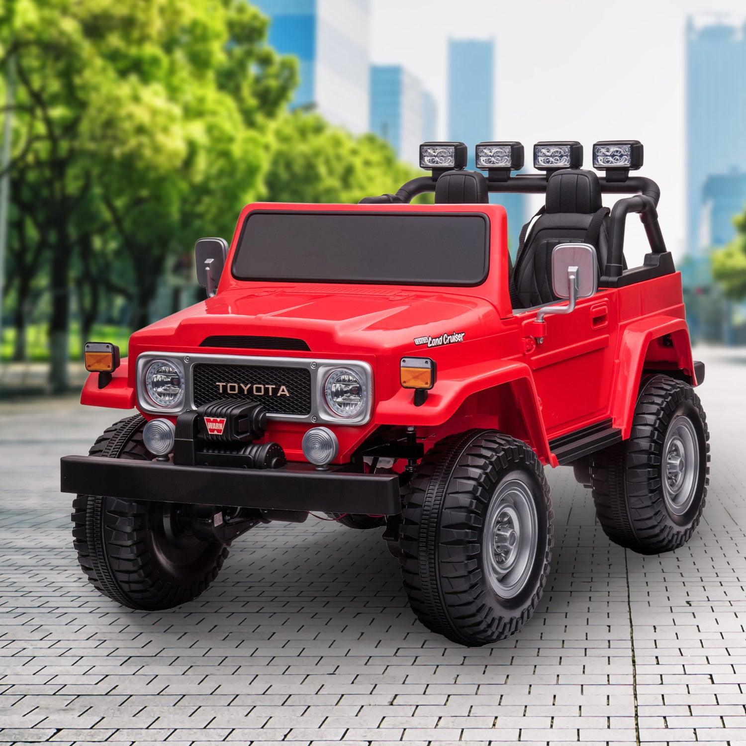 Kahuna Licensed Toyota FJ-40 Electric Kids Ride On Car by Kahuna - Red Kahuna