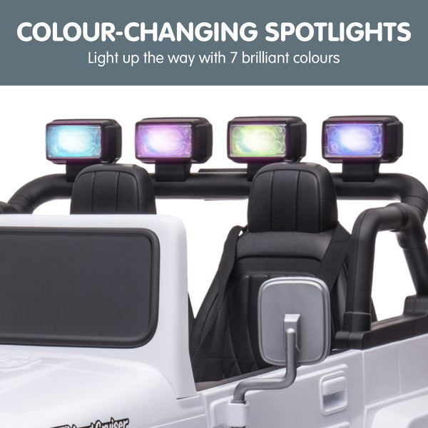 Kahuna Licensed Toyota FJ-40 Kids Ride On Electric Toy Car 80W - White Kahuna