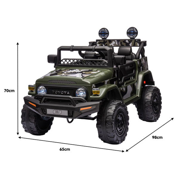 Kahuna Authorised Toyota FJ Cruiser Kids Electric Ride On Car - Green Kahuna