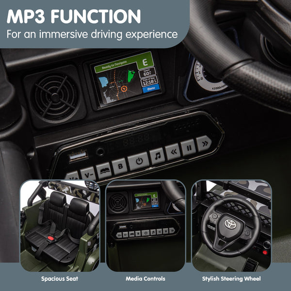 Kahuna Authorised Toyota FJ Cruiser Kids Electric Ride On Car - Green Kahuna