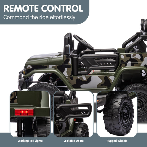 Kahuna Authorised Toyota FJ Cruiser Kids Electric Ride On Car - Green Kahuna