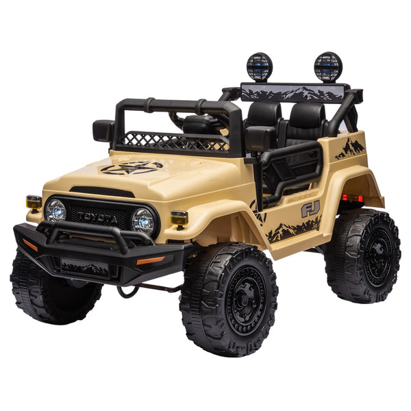 Kahuna Authorised Toyota Fj Cruiser Kids Electric Ride On Car - Khaki Kahuna