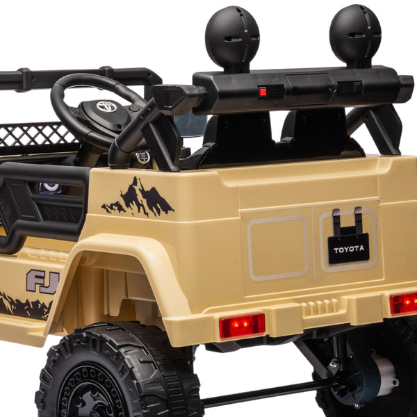Kahuna Authorised Toyota Fj Cruiser Kids Electric Ride On Car - Khaki Kahuna