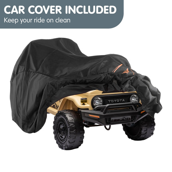 Kahuna Authorised Toyota Fj Cruiser Kids Electric Ride On Car - Khaki Kahuna