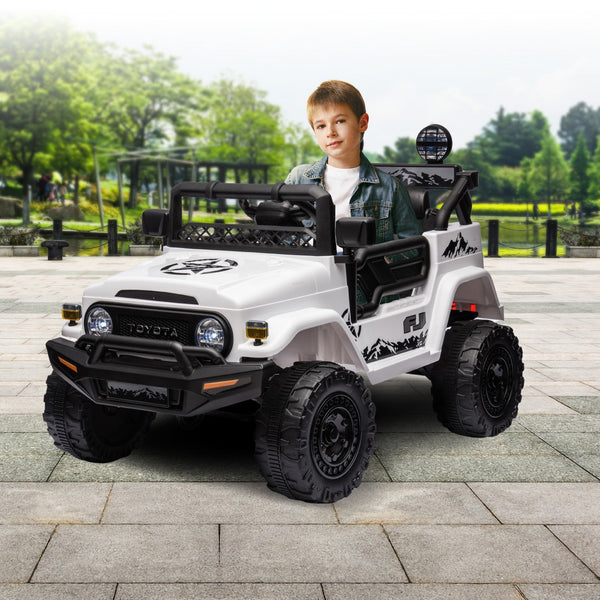 Kahuna Authorized Toyota Electric Kids Ride-on Car Fj Cruiser - White Kahuna