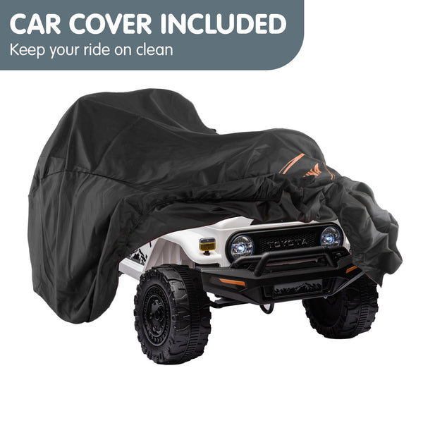Kahuna Authorized Toyota Electric Kids Ride-on Car Fj Cruiser - White Kahuna