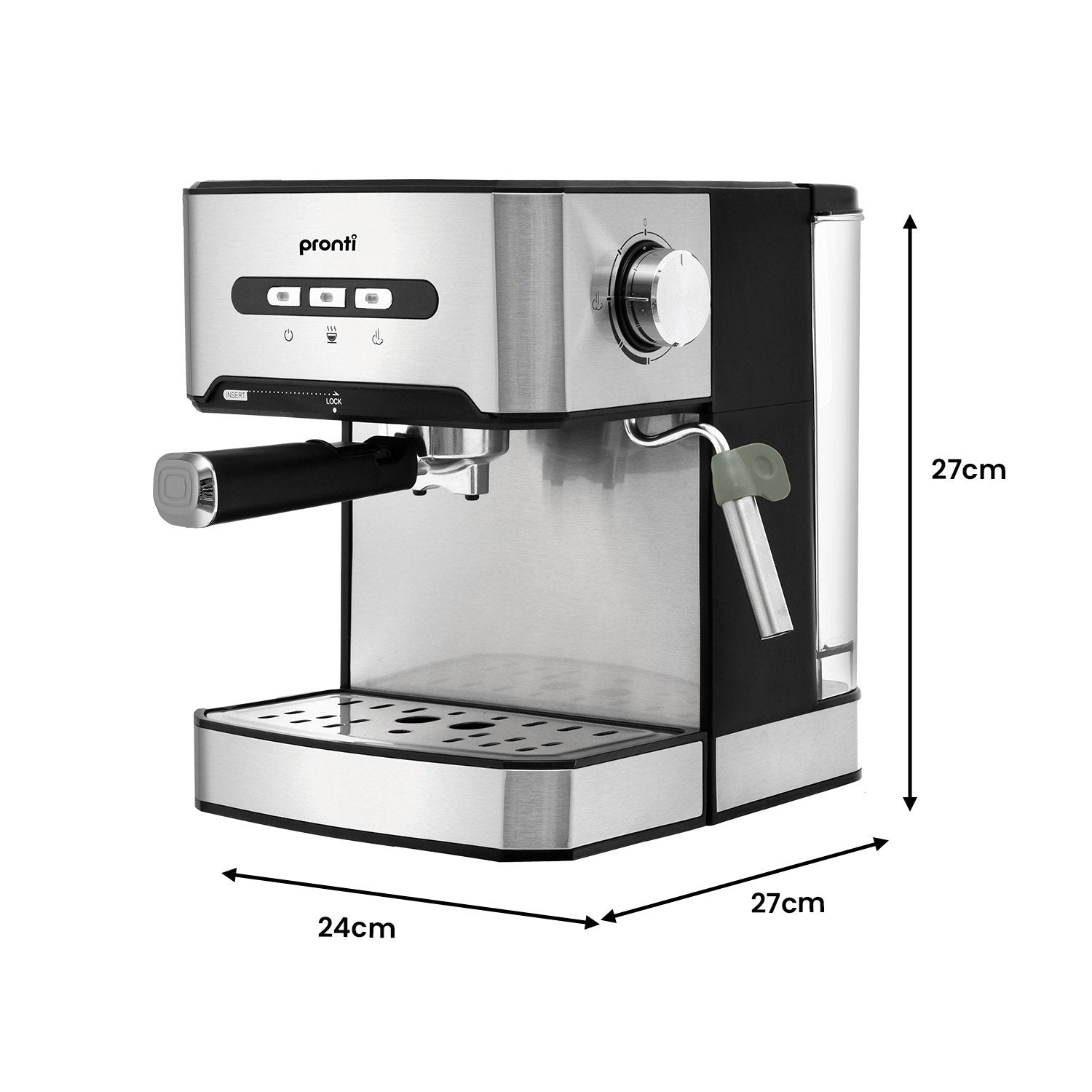 Pronti 1.6L Automatic Coffee Espresso Machine with Steam Frother Does Not Apply