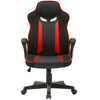 Sarantino Fayzo Racing Reclining Office Gaming Chair Black And Red Adjustable Computer Desk Seat With Adjustable Height, Breathable Mesh Back, Padded Armrests