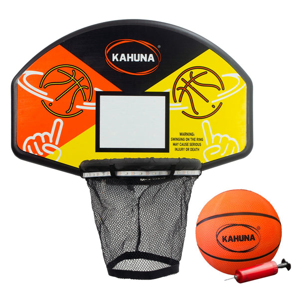Kahuna Trampoline Led Basketball Hoop Set With Light-up Ball Kahuna
