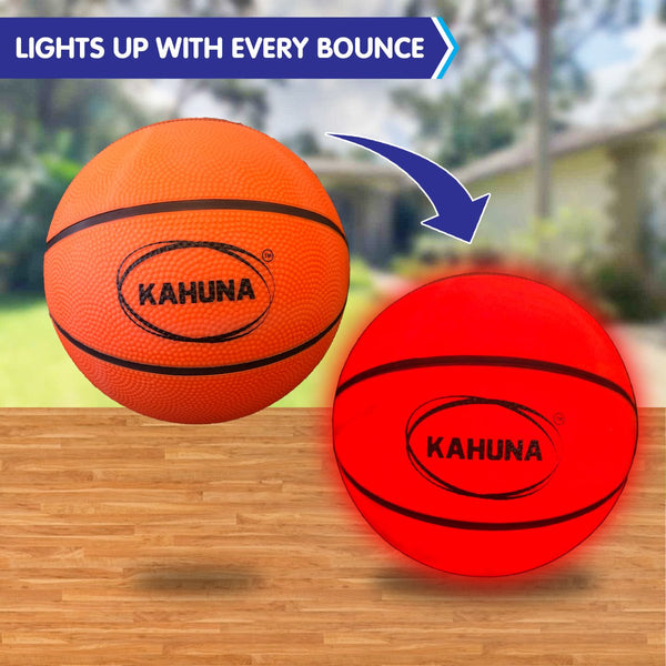 Kahuna Trampoline Led Basketball Hoop Set With Light-up Ball Kahuna