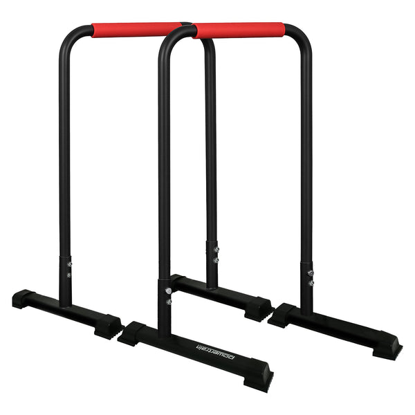 Powertrain Dip Bars Pair Load Capacity 200kg Separated Type Push-up Bars Awezingly