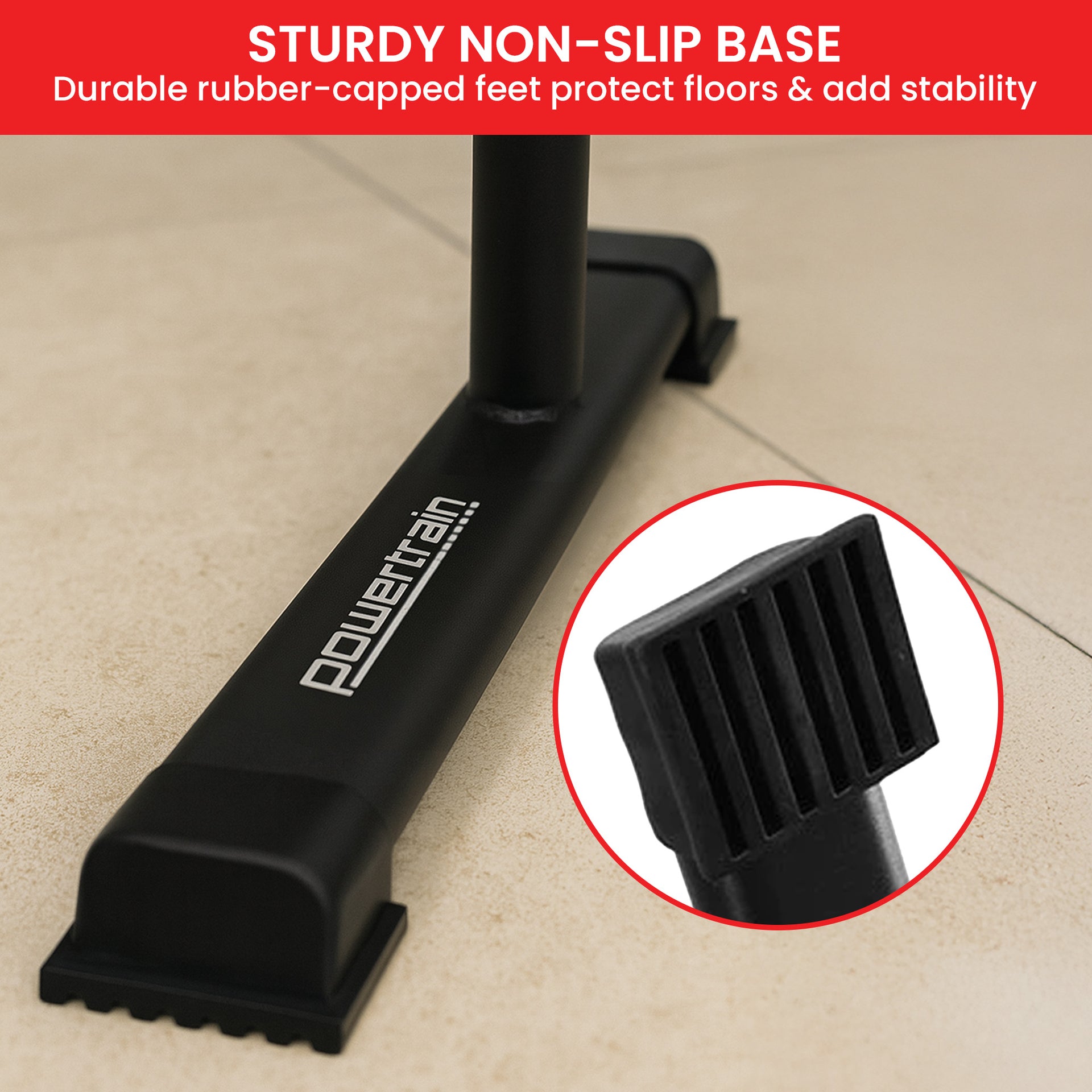 Powertrain Dip Bars Pair Load Capacity 200kg Separated Type Push-up Bars Awezingly