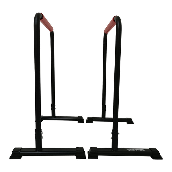 Powertrain Dip Bars Pair Load Capacity 200kg Separated Type Push-up Bars Awezingly