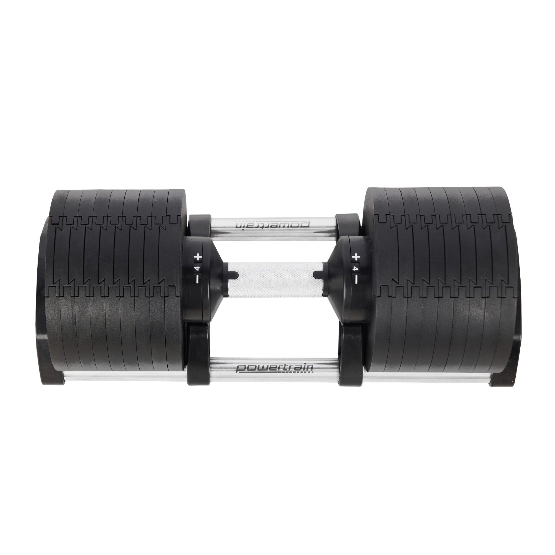 Powertrain Eon Set Of Two Dial-up 36kg Adjustable Dumbbell Home Gym 9 Options Powertrain