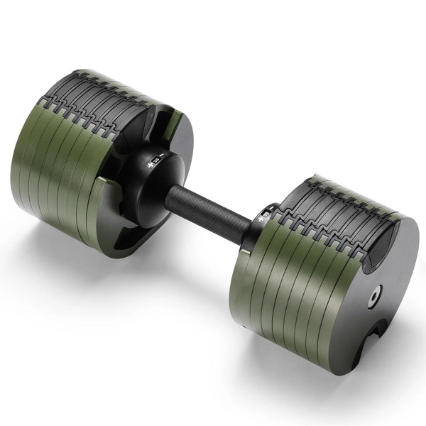 Powertrain Eon Dial-Up 36KG Adjustable Dumbbell - Green Awezingly