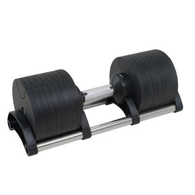Powertrain Eon 45kg Adjustable Dumbbell Home Gym 9 Strength Training Safety Lock System For Building & Fitness Workouts