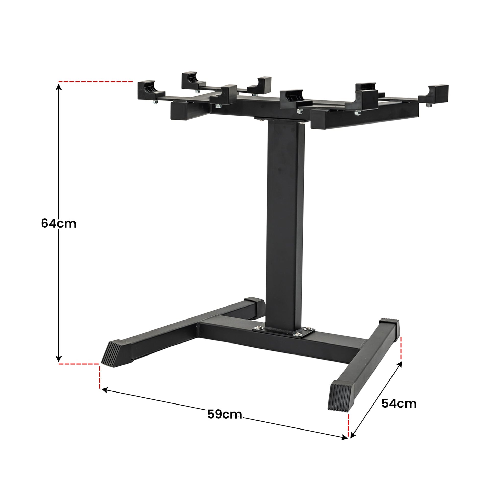 Powertrain Eon 2 X 45kg Adjustable Dumbbells W/ Stand Heavy-duty Storage Rack Home Gym 9 Strength Training Equipment Awezingly