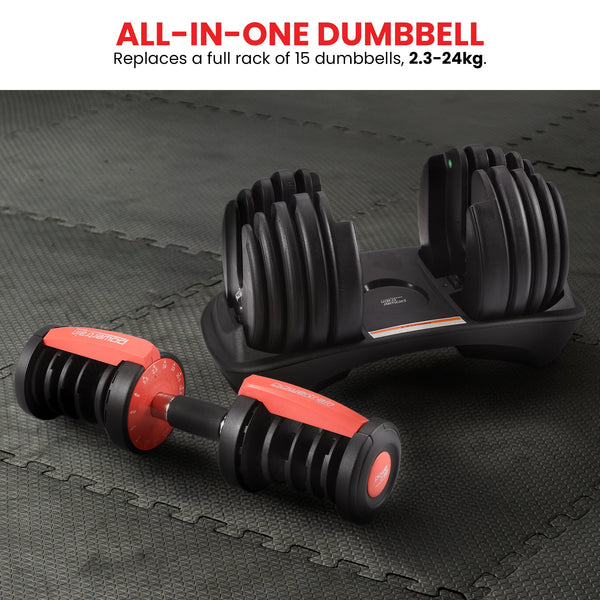 Powertrain 24kg Adjustable Dumbbell Awezingly