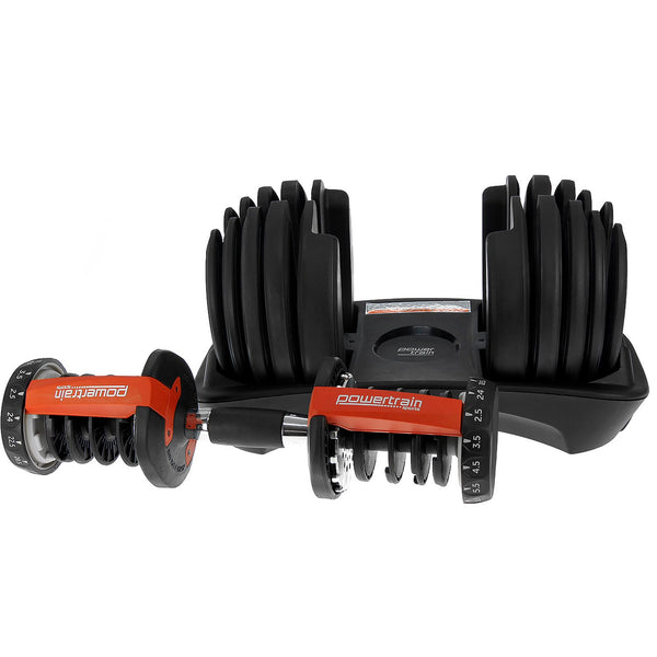 Powertrain 1x 24kg Adjustable Dumbbell Powertrain