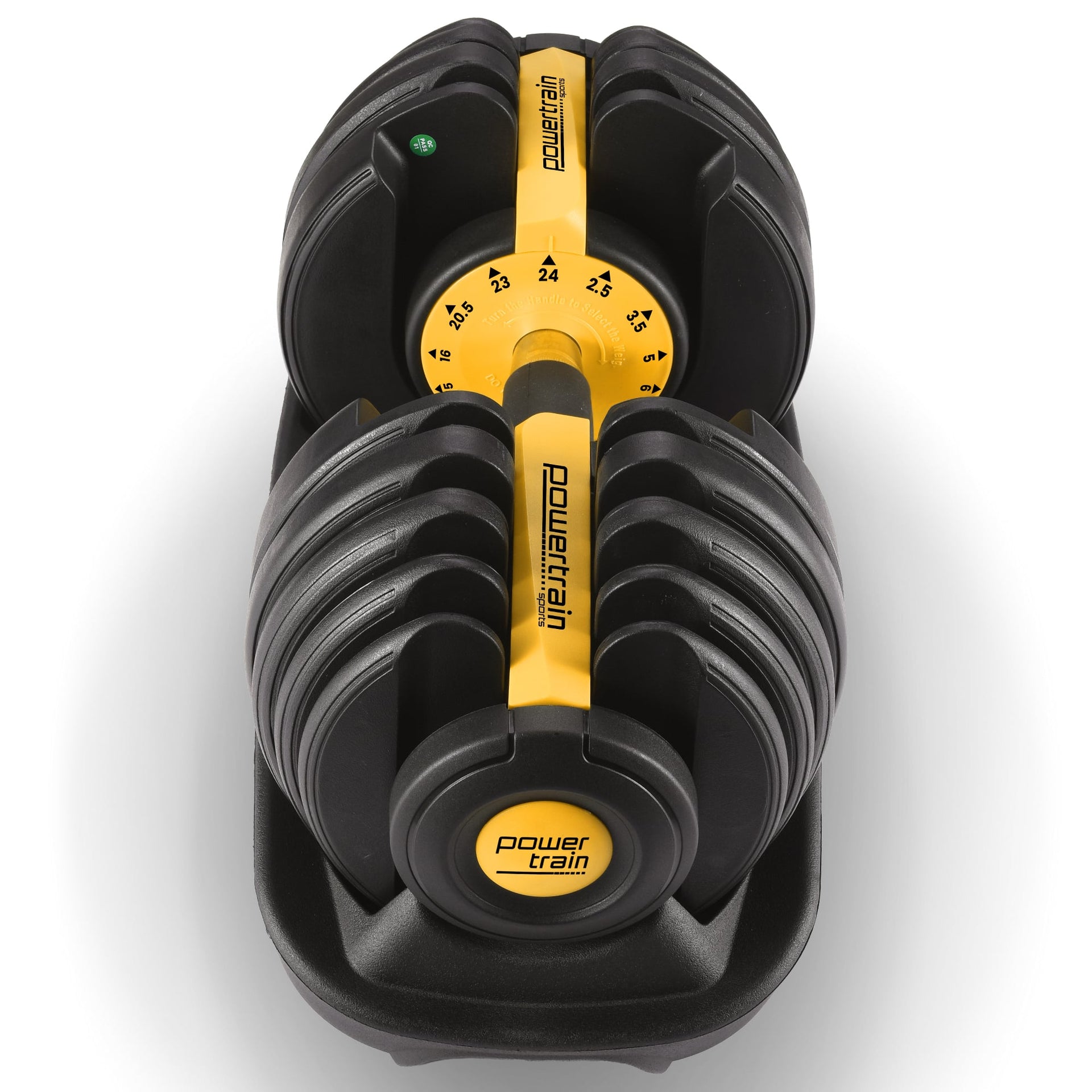 Powertrain 24KG  Adjustable Home Gym Dumbbell - Gold Powertrain
