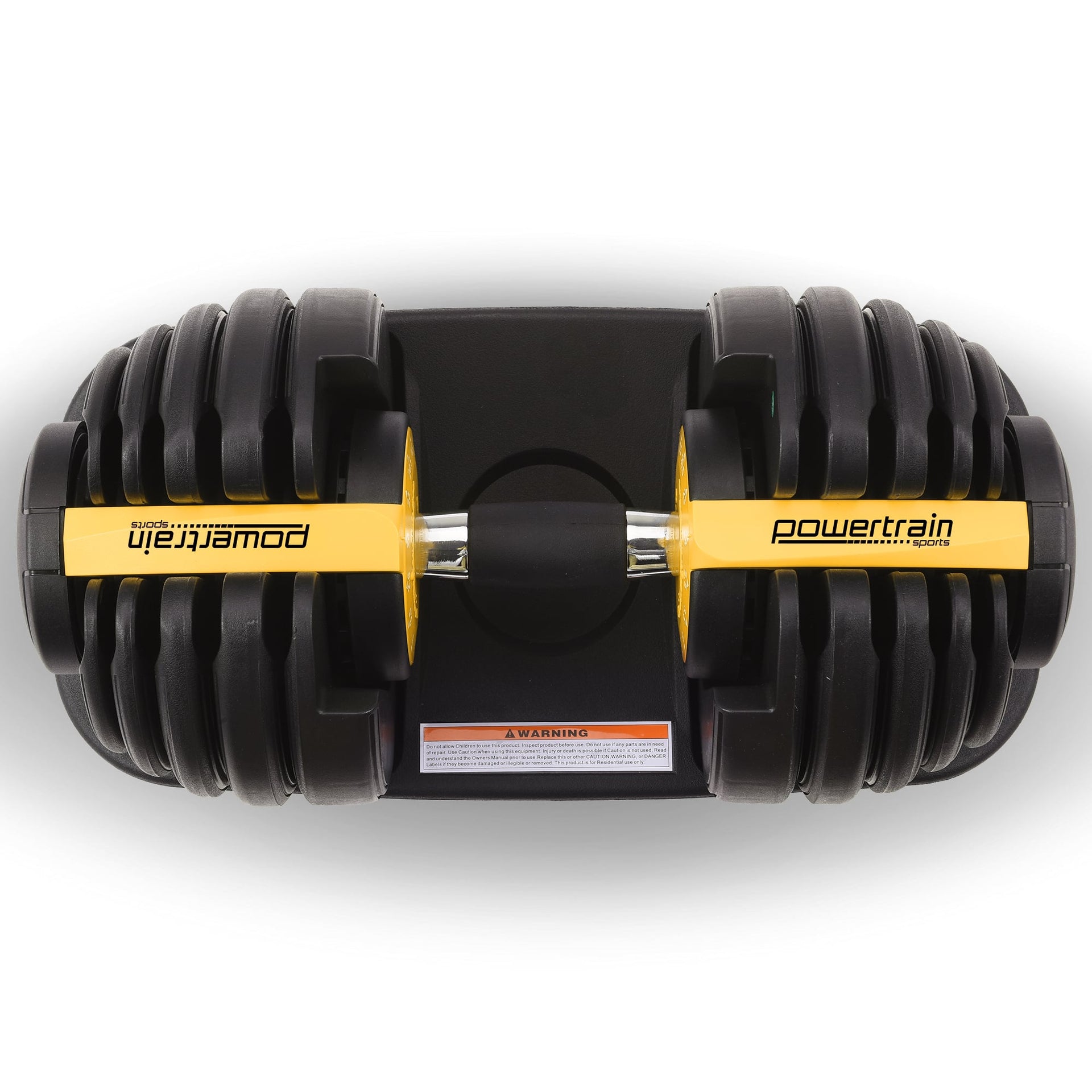 Powertrain 24KG  Adjustable Home Gym Dumbbell - Gold Powertrain