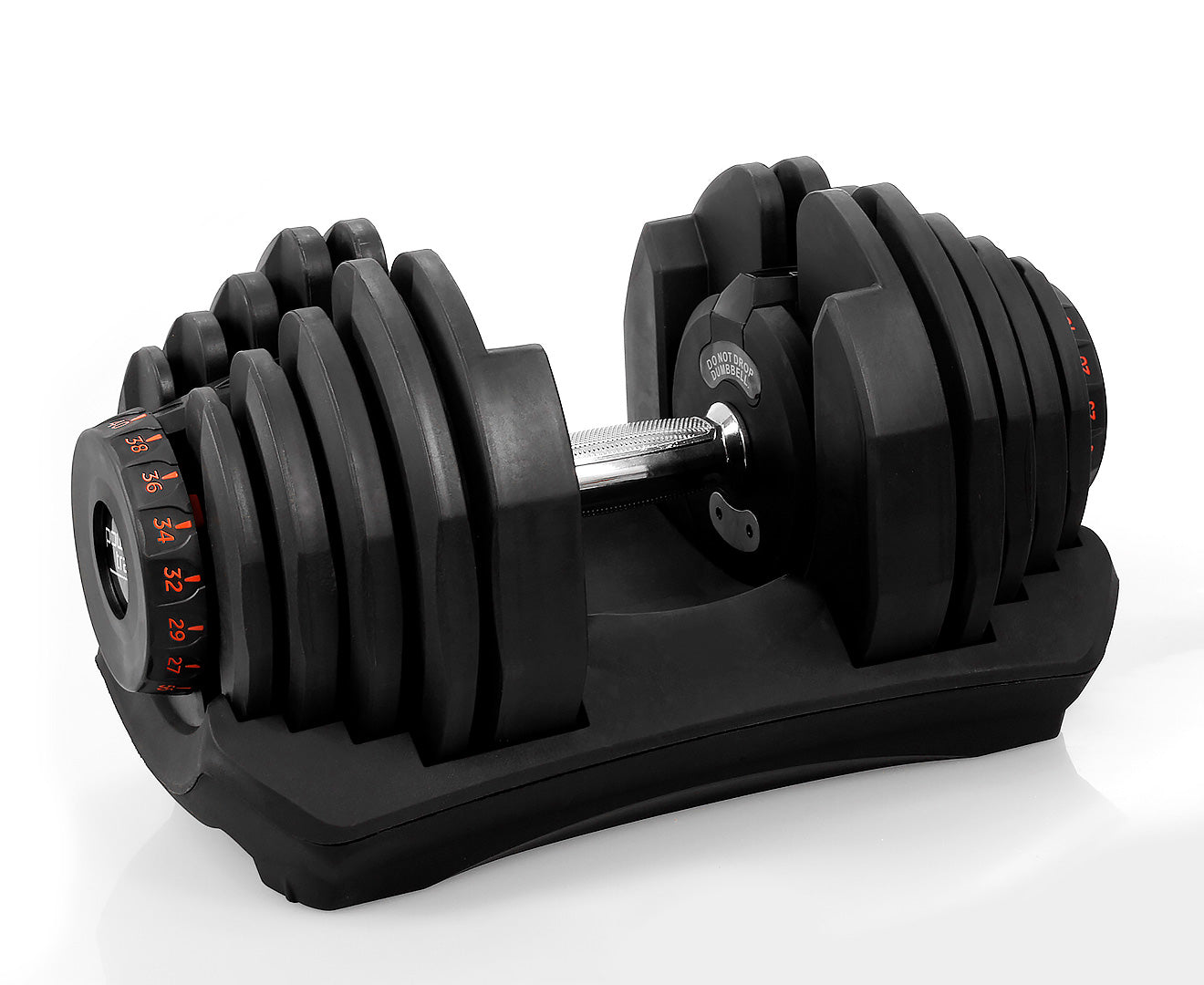 Powertrain2 x 40kg Powertrain Adjustable Dumbbells Home Gym Set Powertrain