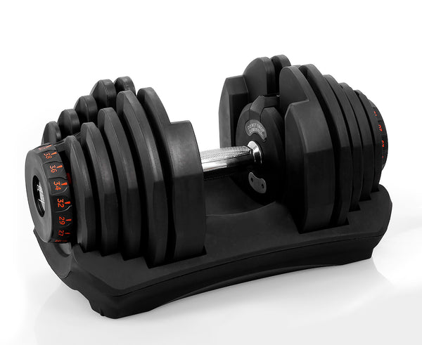 Powertrain2 x 40kg Powertrain Adjustable Dumbbells Home Gym Set Powertrain