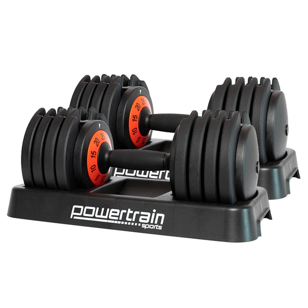 Powertrain GEN2 Pro Adjustable Dumbbell Set - 50kg Powertrain