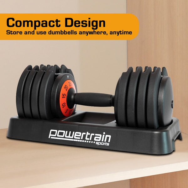 Powertrain GEN2 Pro Adjustable Dumbbell Set - 50kg Powertrain