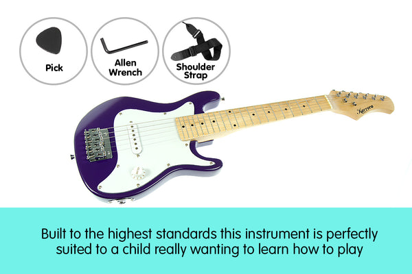 Karrera Electric Childrens Guitar Kids - Purple Karrera