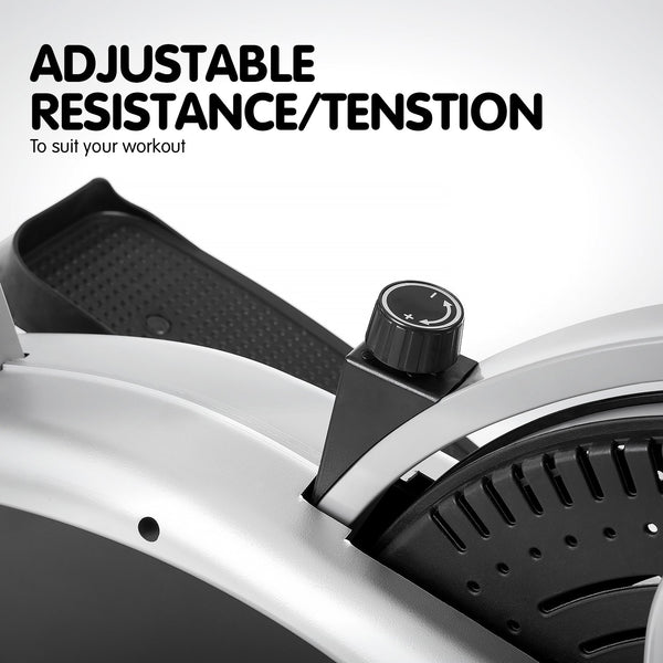 Powertrain 3-in-1 Elliptical Cross Trainer Exercise Bike with Resistance Bands Powertrain