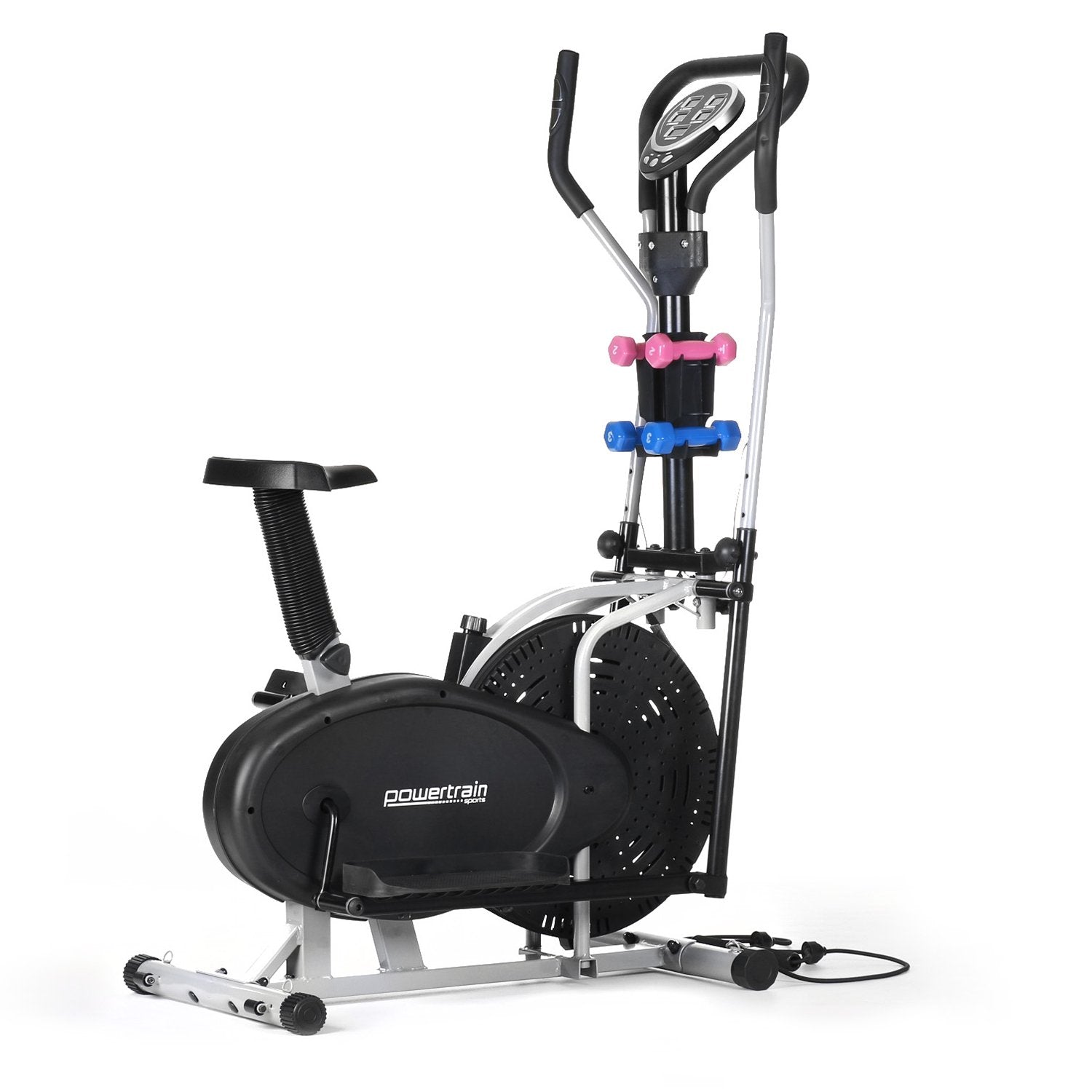 Powertrain 5-in-1 Elliptical Cross Trainer Bike with Dumbbell Sets Powertrain