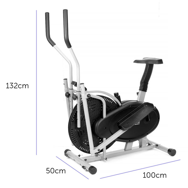 Powertrain 2-in-1 Elliptical Cross Trainer and Exercise Bike Powertrain